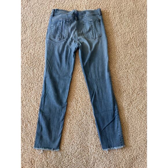 Rag & Bone High-Rise Ankle Skinny Distressed Jeans - Picture 3 of 7